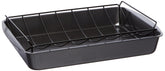 Large Roaster With V-Rack 19 X 13.4 X 2.8 cm -Black
